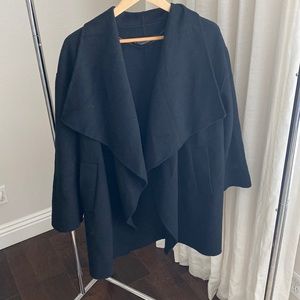 Zara Black Coat Size Medium